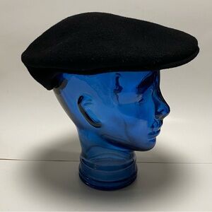Kangol Hat Men’s Size XL Black Pure Wool Newsboy style Hat
